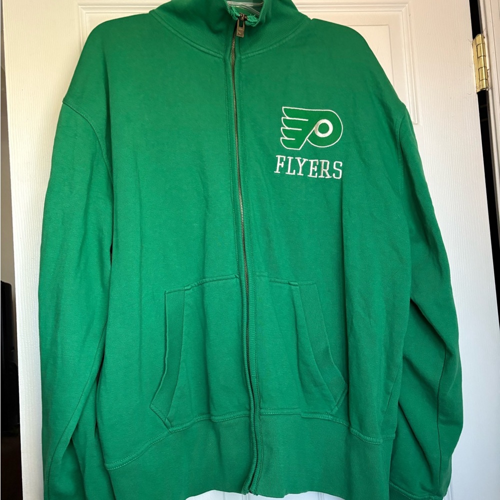 Green Philadelphia Flyers Zip-Up Sweatshirt